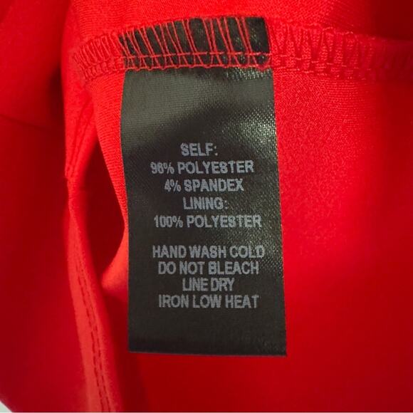 Lulus Romantic spaghetti strap mini dress faux wrap pleated v-neck red Valentine - Picture 4 of 8